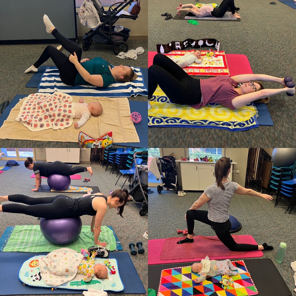 Introductory Postnatal Pilates & Baby Massage Course dates for Term 3